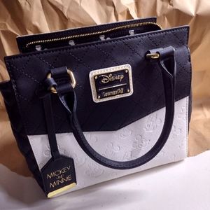 Loungefly Mickey and Minnie satchel handbag